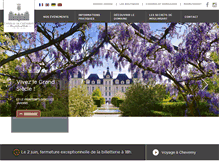 Tablet Screenshot of chateau-cheverny.com